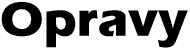 Opravy
